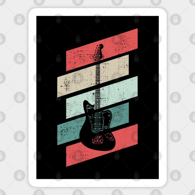 Retro Vintage Offset Style Electric Guitar Magnet by nightsworthy